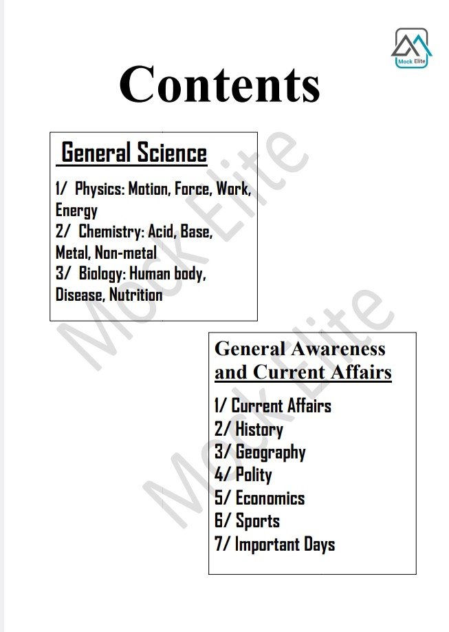 rrb group d science & gk rrb group d science & gk